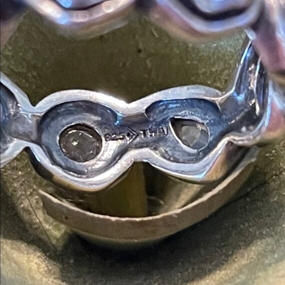 Silpada Cubic Zirconia ‘BRILLIANCE’ Sterling Eternity Band Ring R2807 - Picture 10 of 10